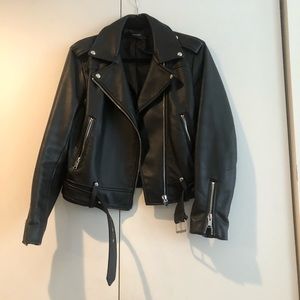 Zara Black Leather Jacket